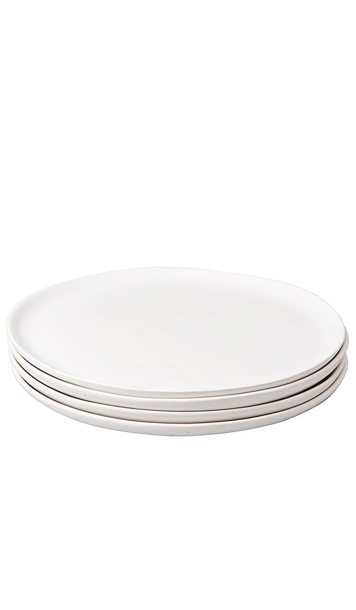 Fable The Salad Plates Set Of 4 In Speckled White