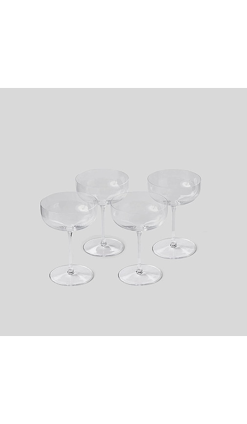 Shop Fable The Coupe Glasses Set Of 4 In N,a