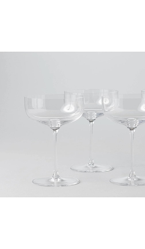 Fable The Coupe Glasses Set Of 4 In Neutral. 