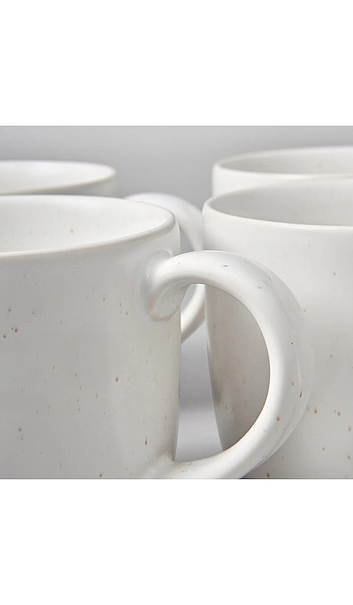 Shop Fable The Mugs Set Of 4 In Speckled White