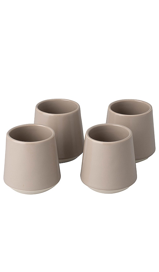 Shop Fable The Cups Set Of 4 In 沙漠灰褐色
