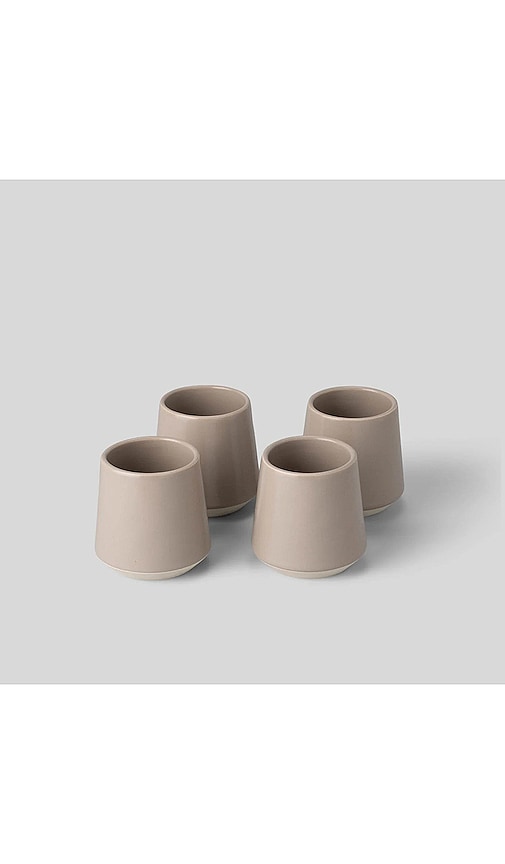 Shop Fable The Cups Set Of 4 In 沙漠灰褐色