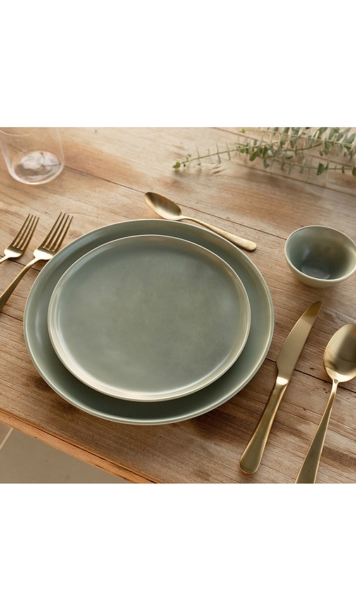 Fable Salad Plates In Green