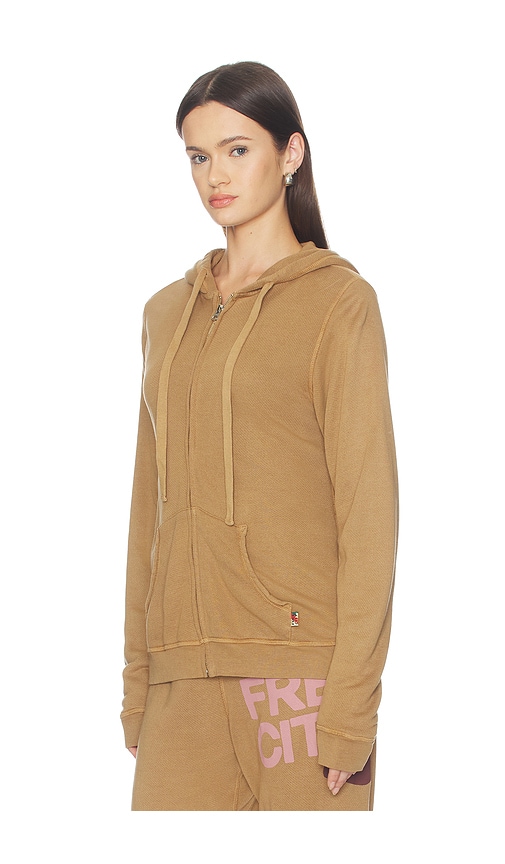  Free City Sudadera Con Capucha Con Cremallera Superfluff Lux En Color Marrón Talla 2  (también En 3, 4). 