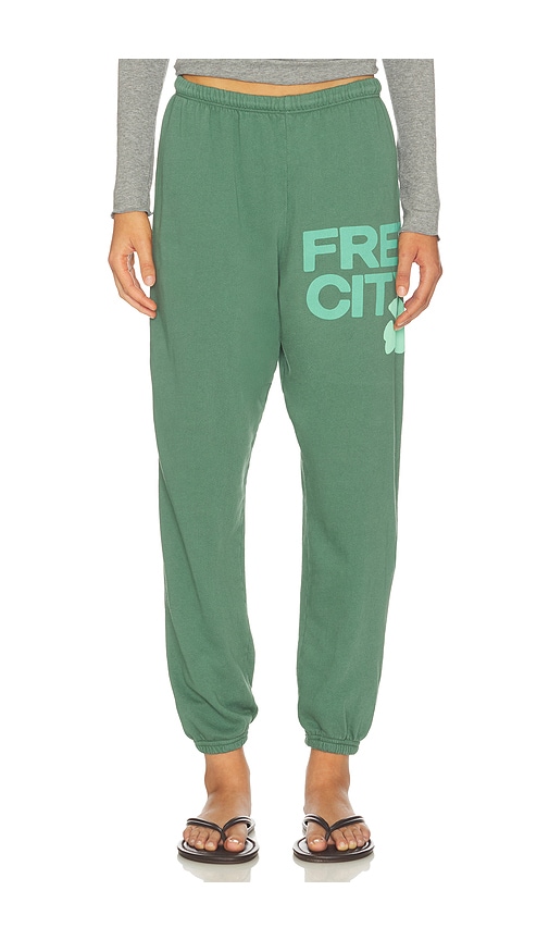 Free City Large Sweatpant In Green