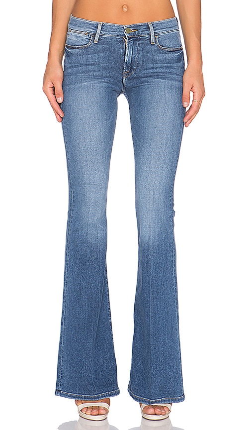 frame le high waist flare jeans