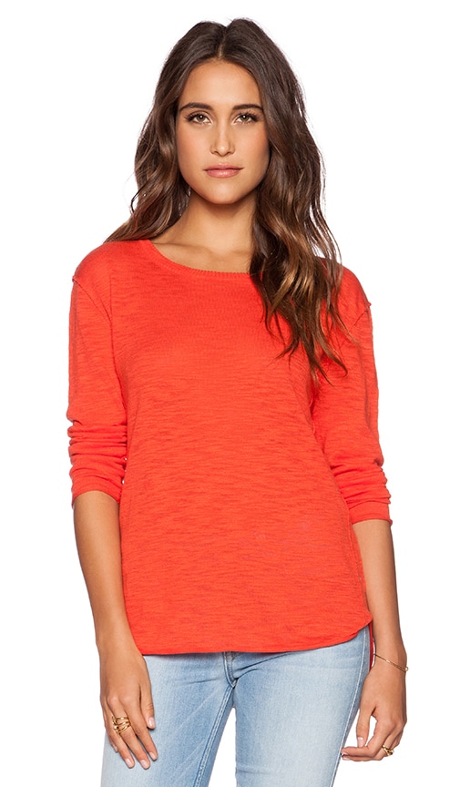 Feel the Piece Jett Sweater in Poppy