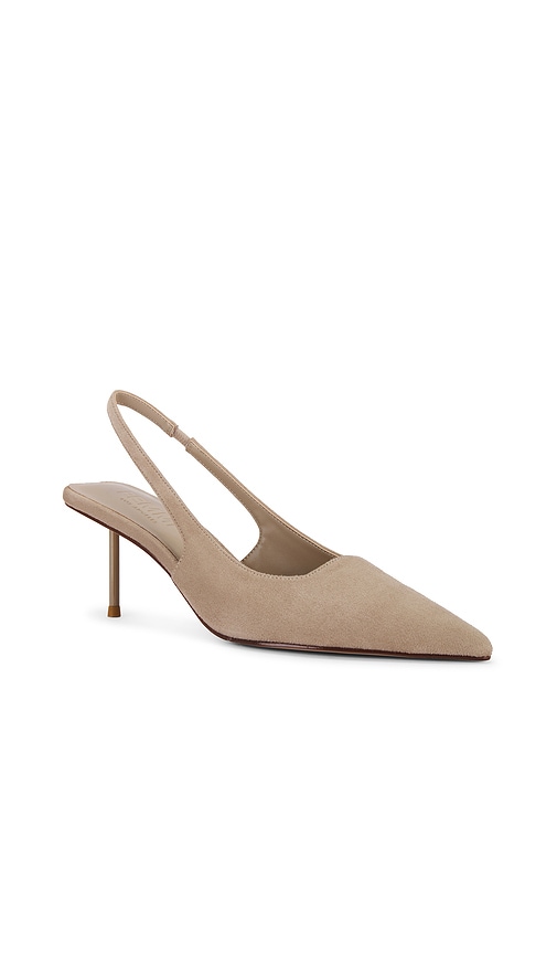 Femme La G55 Slingback Pump In Suede Sand