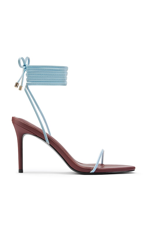 Femme La X Revolve Barely There Lace Up Heel In Multi