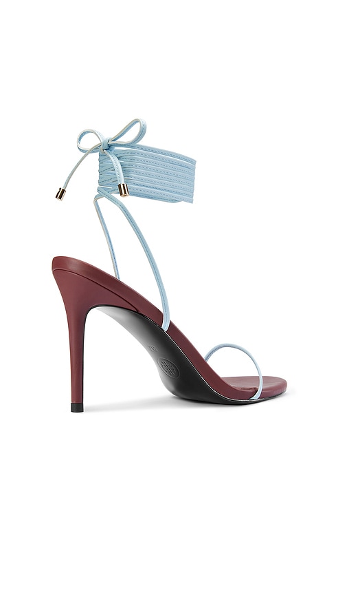  Femme La X Revolve Barely There Lace Up Heel In Burgundy. Size 6. Also In 5, 7, 8, 9, 10, 11, 5.5, 6.5. 