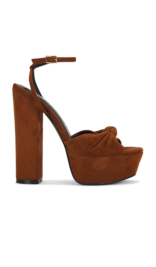 FEMME LA Janis Platform in Brown. - size 5.5 (also in 6, 7, 8, 8.5, 9, 9.5, 10, 11)