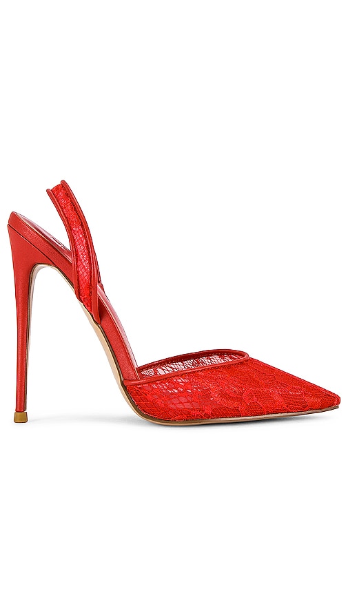 FEMME LA Macallan Slingback Pump in Red Lace
