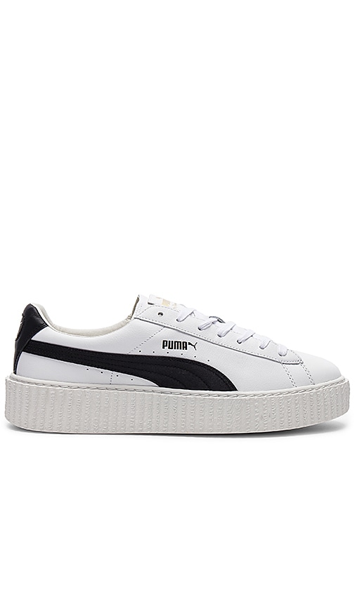 puma creepers blanche et noir