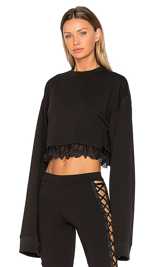 Fenty by Puma Cropped Pullover in Black 
