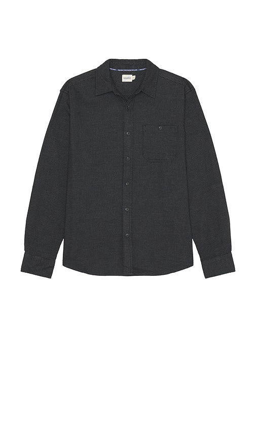 Shop Fair Harbor The Seaside Lightweight Flannel Shirt In Grey