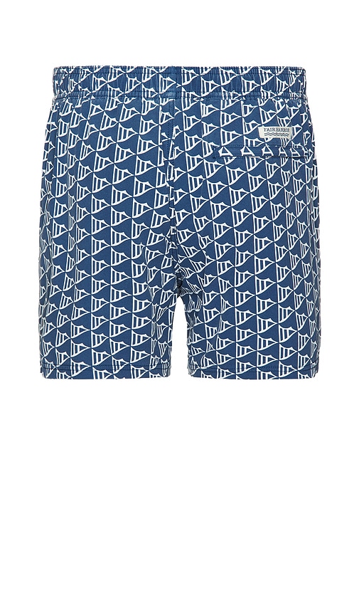Shop Fair Harbor The Bungalow Swim Trunk In Navy Windy Flags