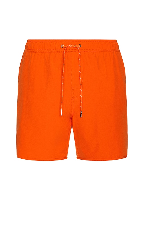 Anchor Swim Shorts in Orange. - size XL/1X (also in L, M, S)