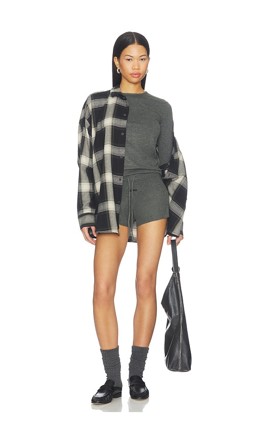 Essentials Running Short In Grey