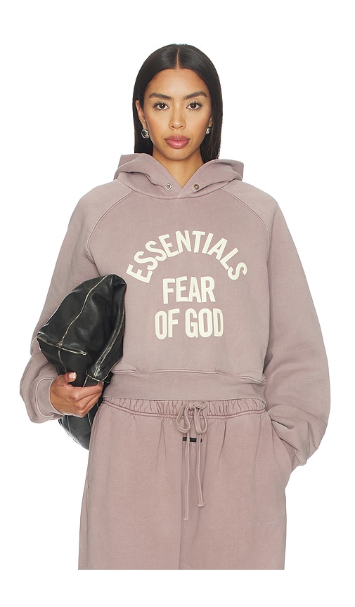 Fear of God ESSENTIALS Campus 90's Cropped Raglan Hoodie | Thumbnail 3