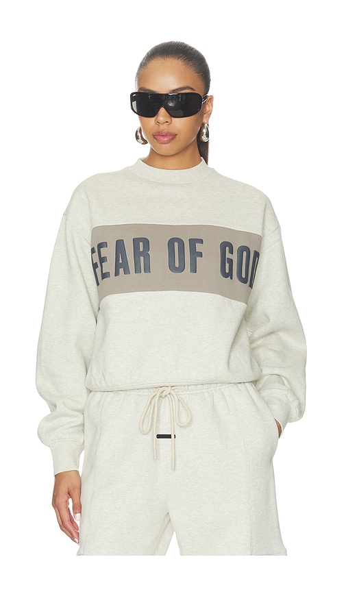 Essentials Classic Sweatshirt In Vanilla Heather & Seal