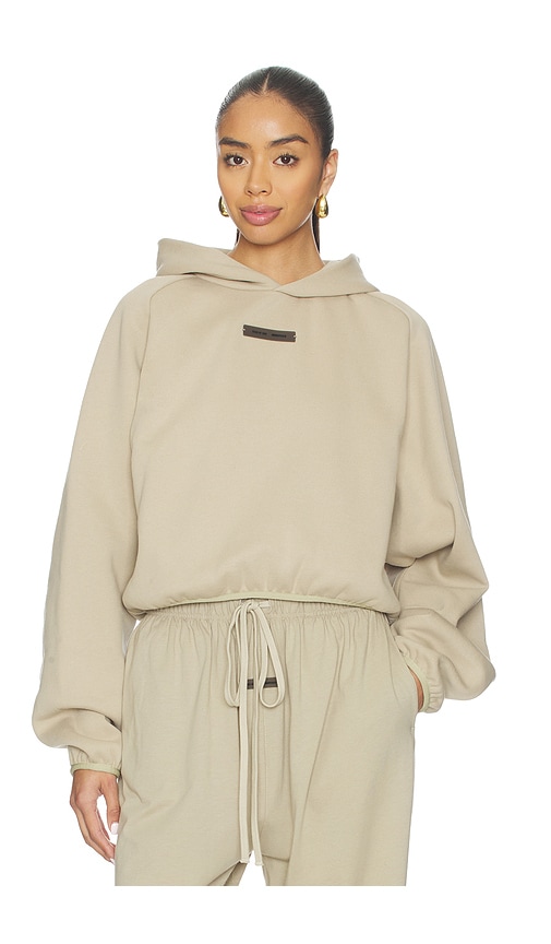 Essentials Greige Brushed Cotton Sweatshirt In Brown