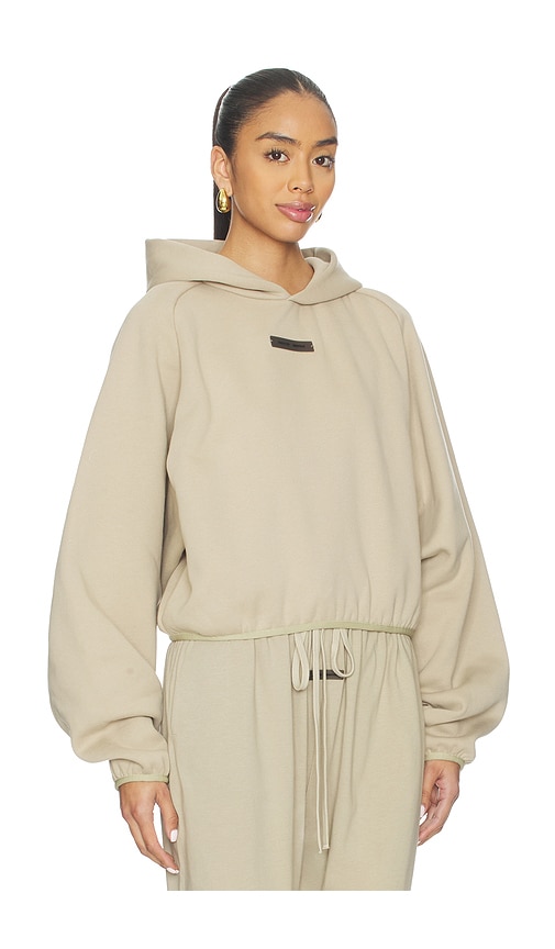 Essentials Greige Brushed Cotton Sweatshirt In Brown