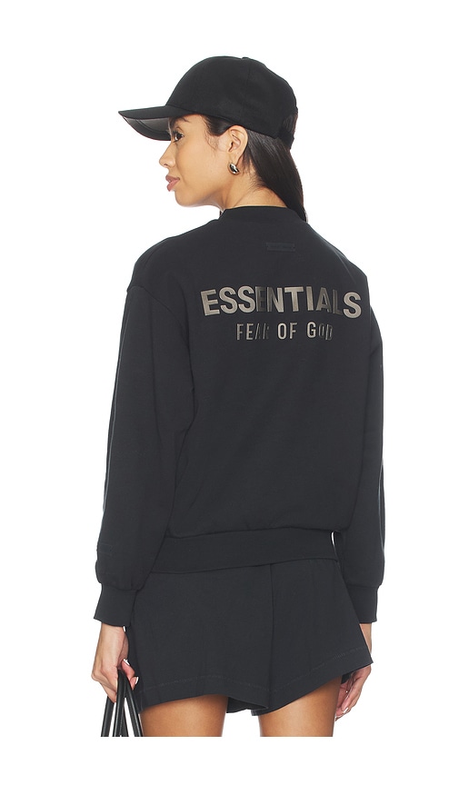 Essentials Fleece Classic Fit Crewneck In Black