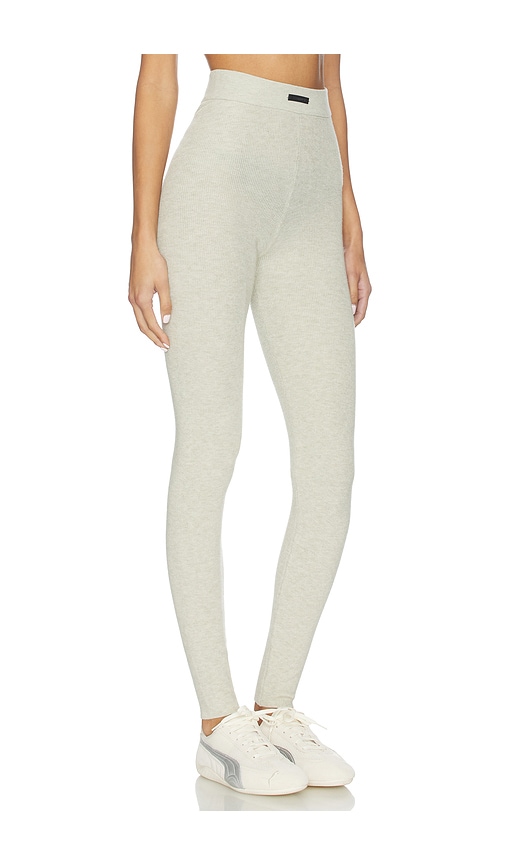 Essentials Soft Rib Legging In Gray