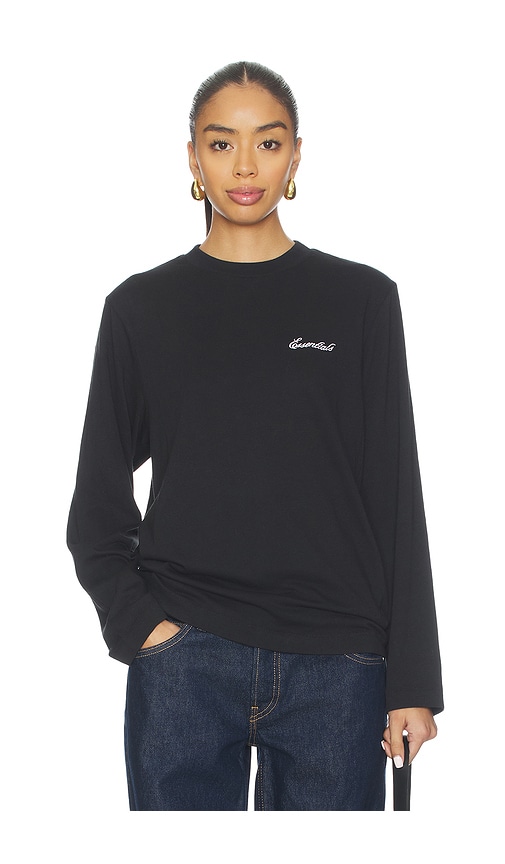 Essentials Long Sleeve Tee In Black