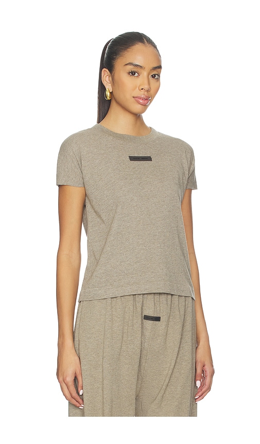 Essentials Cap Sleeve Tee In Purple