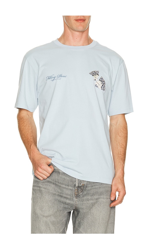 Filling Pieces Broken Plate T-shirt In Blue