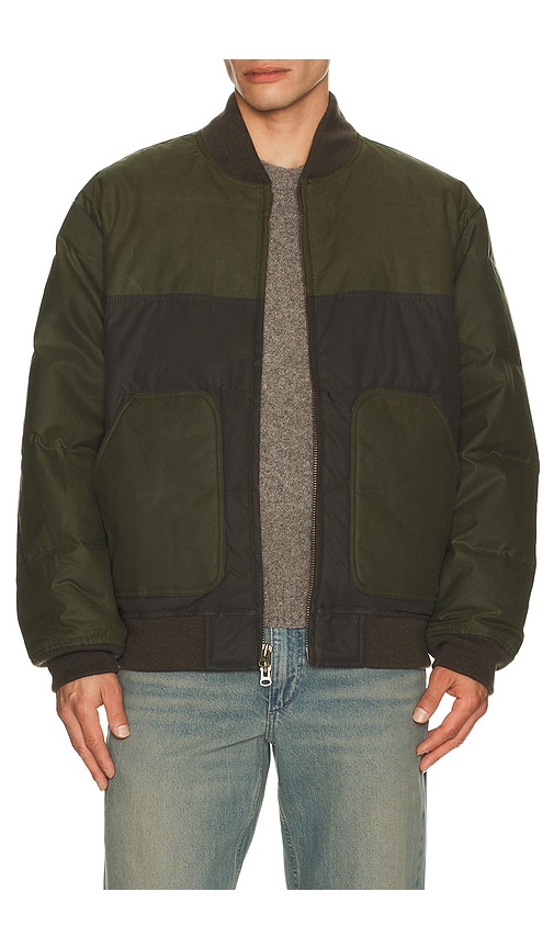 Filson Down Bomber Jacket In Green
