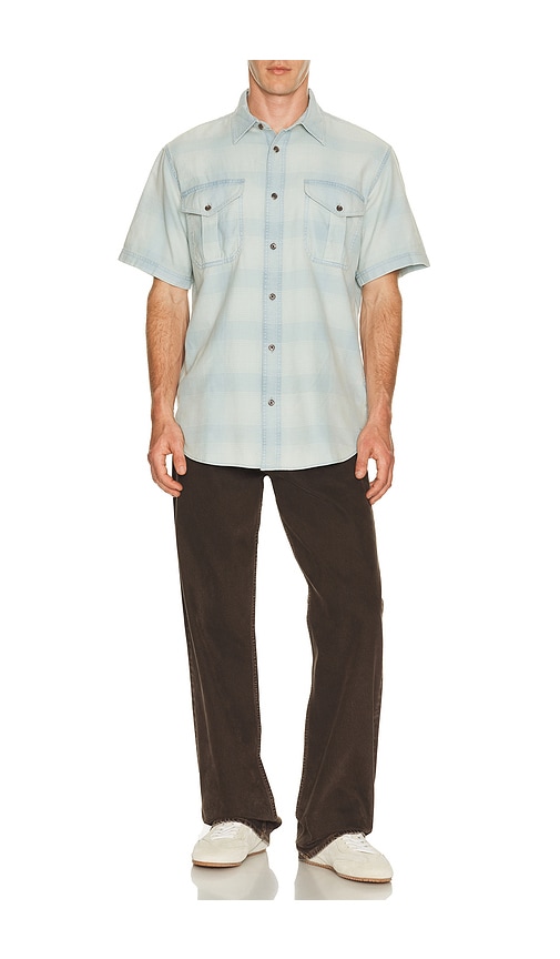  Filson Hemd Alaskan Guide In Baby Blue. Größe S. Also In M, L, Xl/1x. 