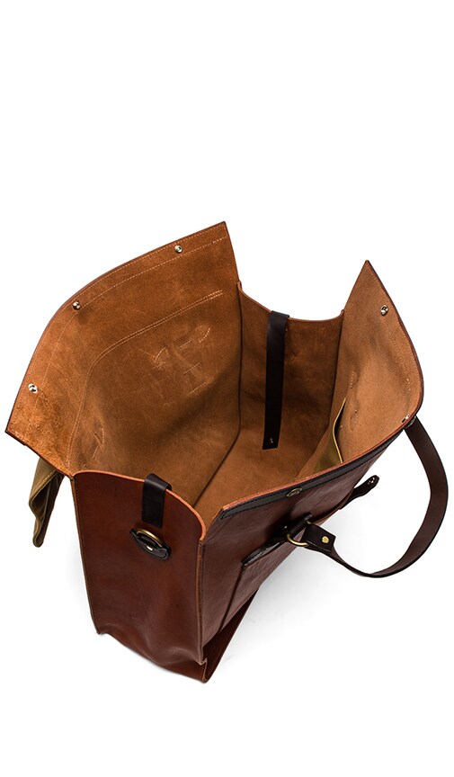 Filson Large Leather Tote in Cognac | REVOLVE