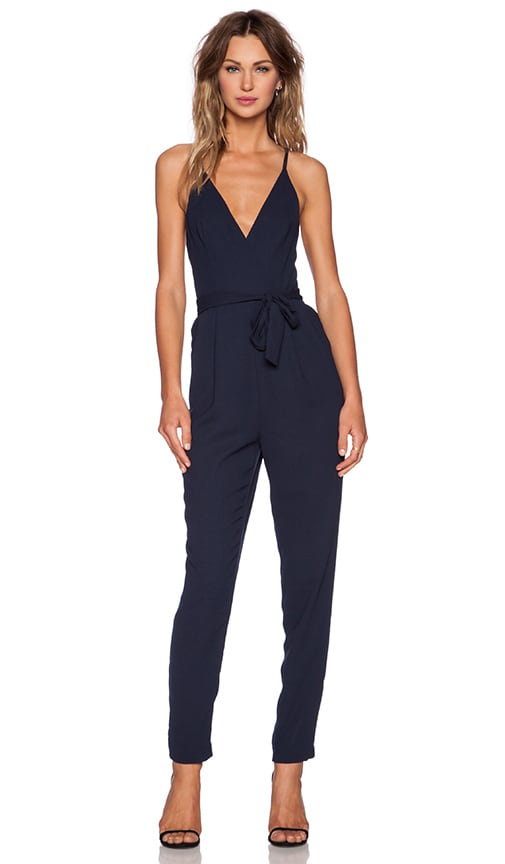 Finders Keepers Here We Go Jumpsuit in Navy | REVOLVE