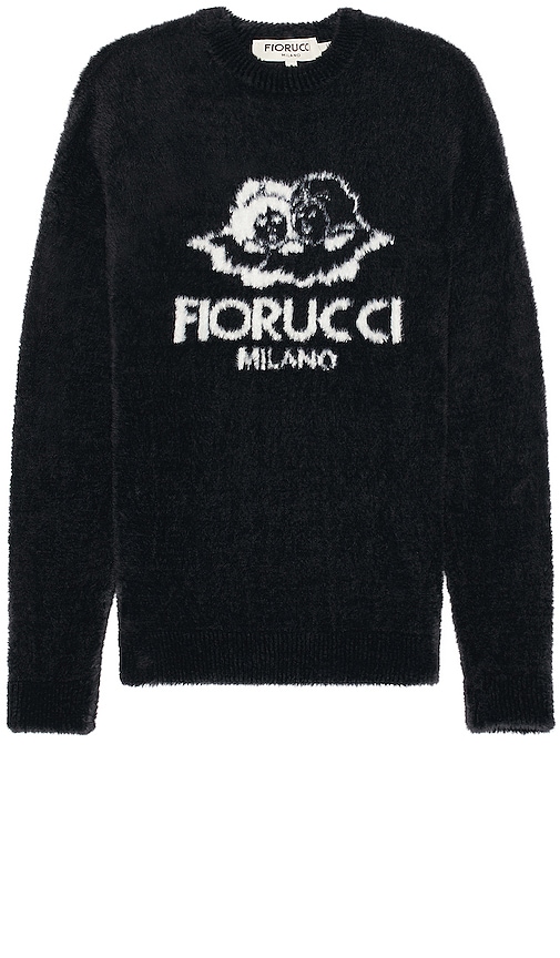 Fiorucci Fluffy Milano Angels Knit Jumper In Black