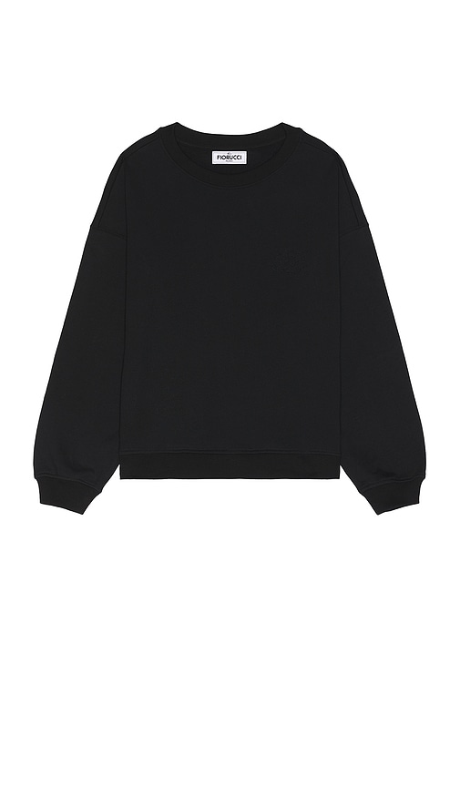 Shop Fiorucci Angel Embroidered Sweatshirt In Black