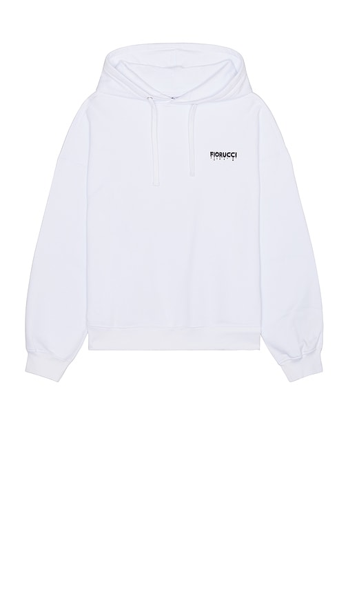 Shop Fiorucci Drip Logo Hoodie In 白色