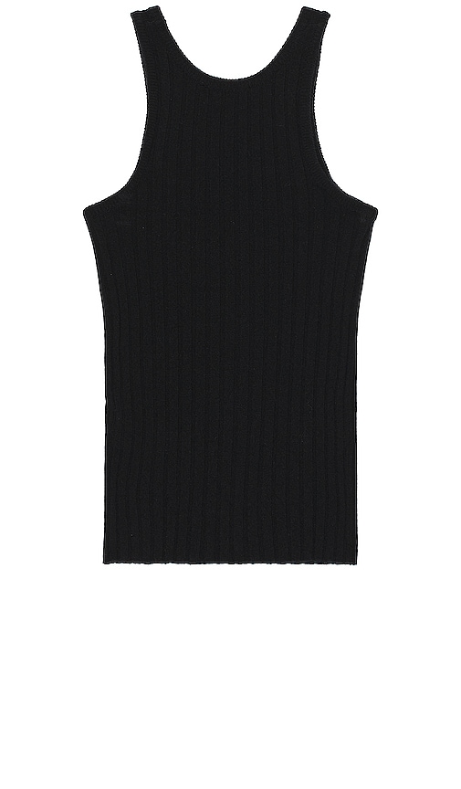 Shop Fiorucci Heritage Knitted Logo Vest In Black