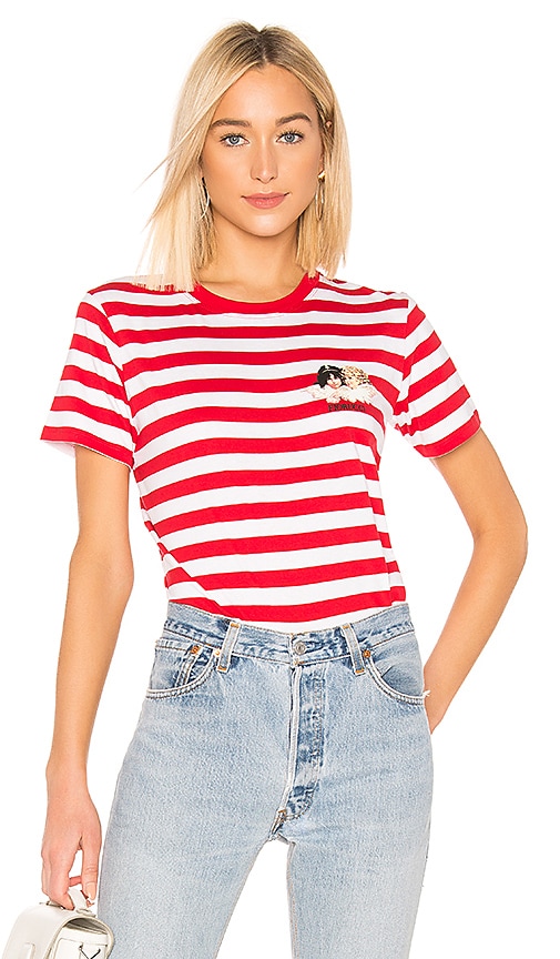Iconic Stripes Tee with Angels