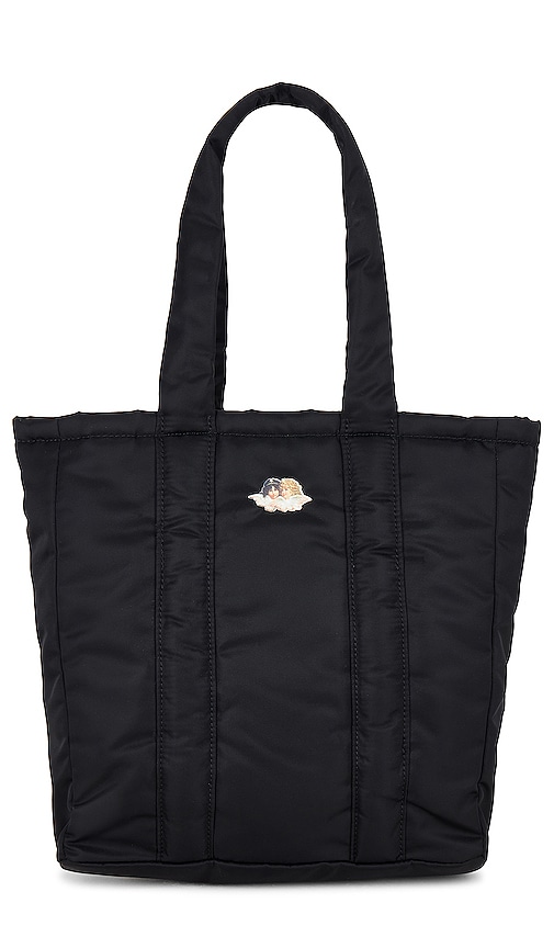 Fiorucci Puffer Tote Bag In Black
