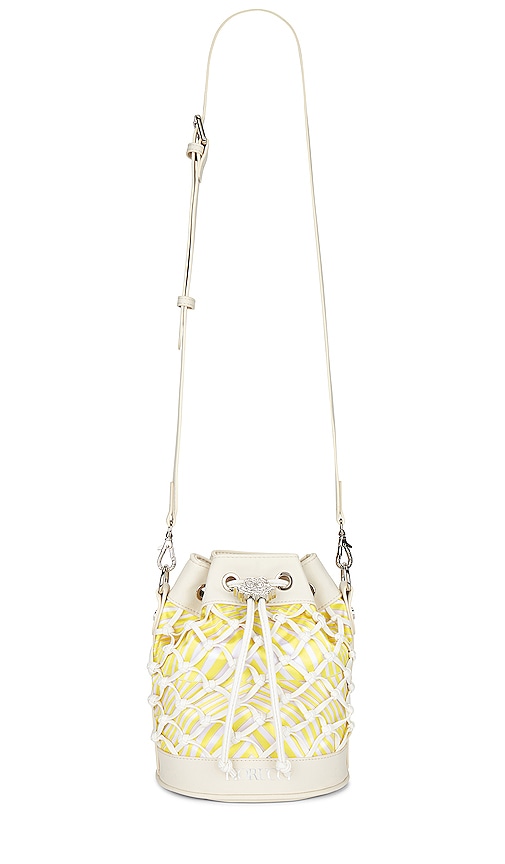 FIORUCCI Lattice Pouch Bag in Cream