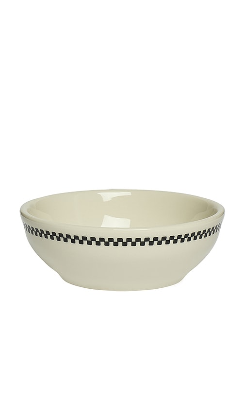 Fishs Eddy Checkerboard Bowl In White