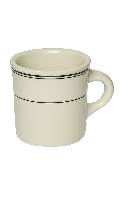  Fish's Eddy Greenband Diner Mug In Cream. 