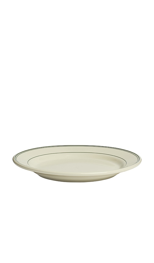  Fish's Eddy Greenband App Plate In Cream. 