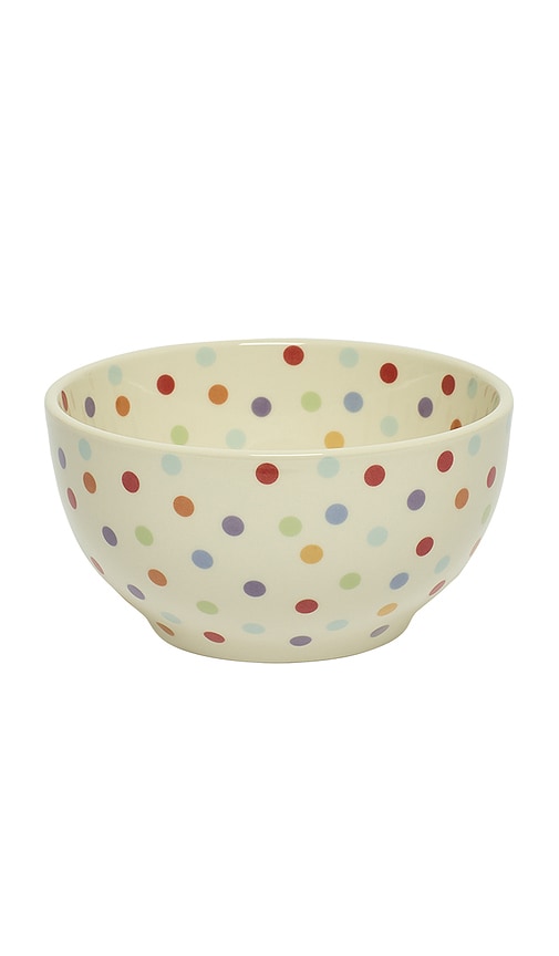  Fish's Eddy Spot On Bowl In Cream. 