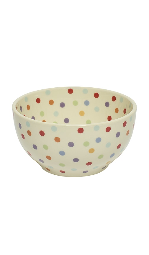  Fish's Eddy Spot On Bowl In Cream. 