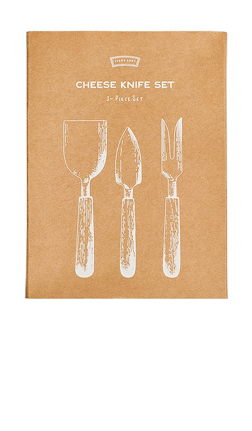 Fishs Eddy Boxed Cheese Set In Gray