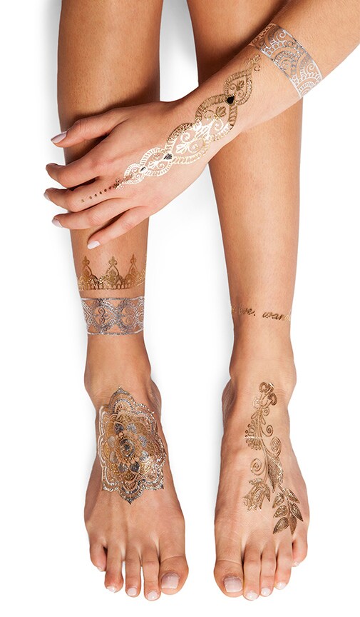 FLASH Tattoos SHEEBANI タトゥー - Gold & Silver | REVOLVE