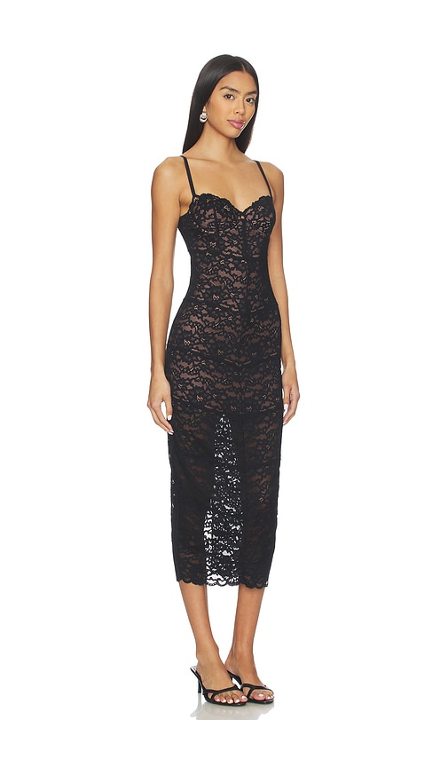 Fleur Du Mal Charlotte Lace Dress In Multi